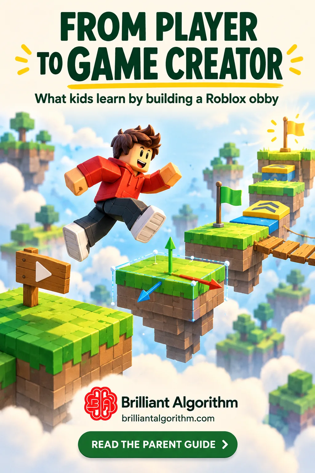 Your child loves Roblox—imagine what they could create! Discover how building a simple obstacle course in Roblox Studio introduces children to 3D design, Luau coding, and problem-s